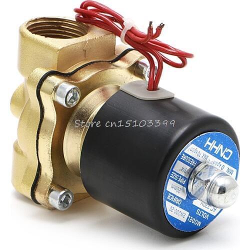 3/4" 220V Electric Solenoid Valve Pneumatic 2 Port Water Oil Air Gas 2W-200-20 #H028
