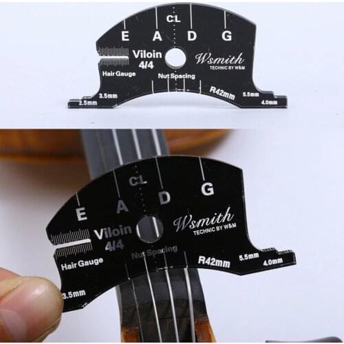 Violin Bridge Shaping Tool String nut Spacing Marker & Bow RE-HAIR Gauge