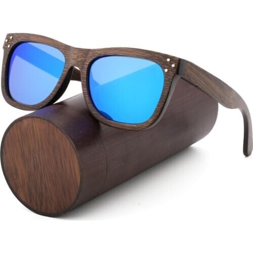 Retro Classic fashion polarized sunglasses for Men and Women Handmade Wood Glasses Handmade Bamboo Sunglasses Mens UV400