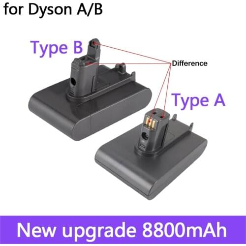 Dyson 22.2V 8800mAh Fit TypeA or B Li-ion Vacuum Battery for Dyson DC35, DC45 DC31, DC34, DC44, DC31 Animal, DC35 Animal & 8.8Ah