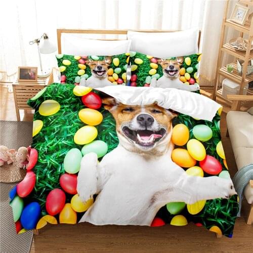 Pet Cat Cute Full Beddings 100% High Quality Super Soft Comfortable Egyptian Cotton Duvet Cover Set North America Juego De Cama