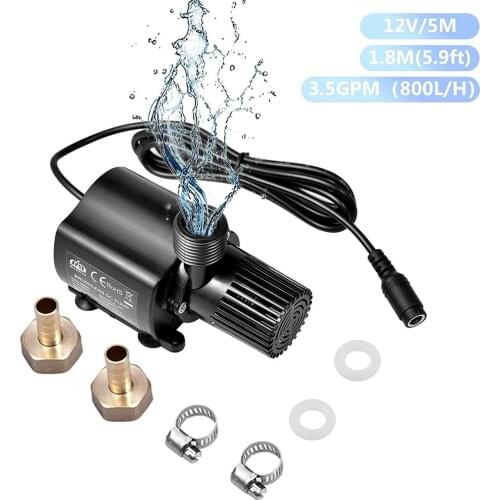 Miniature Dc Brushless Water Pump Computer Water-cooled Circulating Pump Fountain for Pool Aquarium Water Mute Water Pump