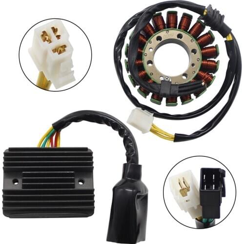 Motorcycle Magneto Stator Coil +Voltage Regulator Rectifier For Honda VFR800 Interceptor VFR FiW/FiX 31120-MBG-003 31600-MBG-305