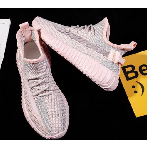 New womens shoes flying woven womens breathable shoes couples shoes sports shoes womens casual running shoes net shoes