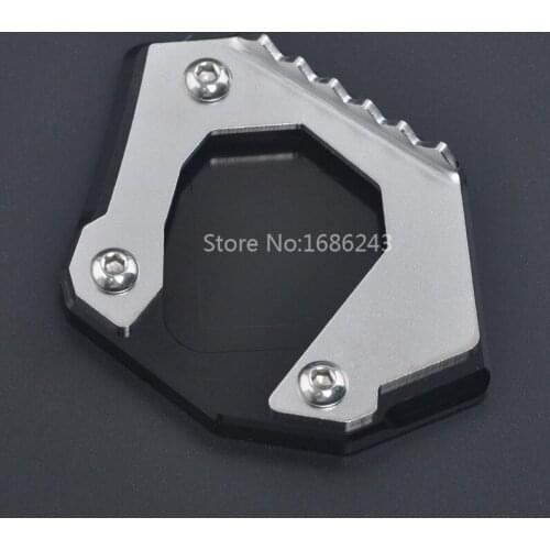 Notorcycle Stainless Steel Kickstand Foot Side Stand Extension Pad Support Plate For BMW F700GS 2013-2017