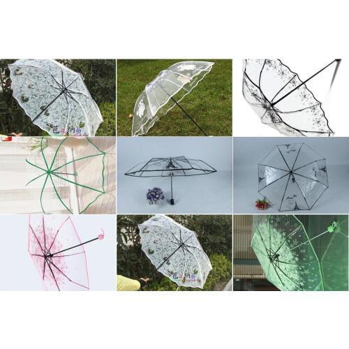 Wholesale/retail,Transparent folding umbrella,free shipping