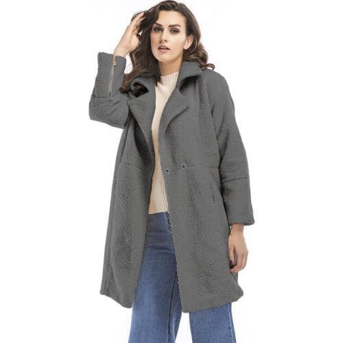 New Trending Women Woolen Cashmere Coat Long Jacket Outerwear for Lady Female Autumn Winter Clothin 2019
