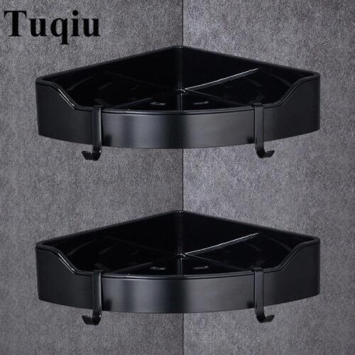 Bathroom Shelf Double Tier Stainless Steel 304 Multi-functional Sturdy Corner Shelf Gold Wall Shelf Bathroom Rack Accessories