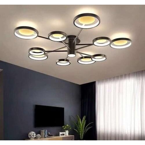 Modern ceiling mounted lighting fixtures Bedside Aluminum living room bedroom ceiling light fans ceiling lights