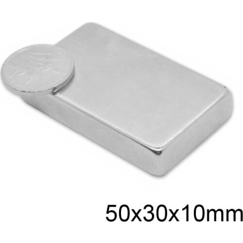 1/2/3/5/10PCS 50x30x10 Big Powerful Quadrate Magnets Permanent Magnet 50x30x10mm Super Powerful Neodymium Magnetic 50*30*10