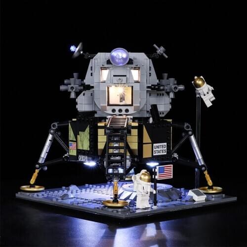 Light Set For Creator Expert Apollo 11 Lunar Lander Lighting Kit 10266 Building Model (NOT include LED lego Set)Toys For Child
