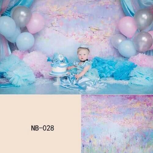 Vinyl Photography Backdrops Newborn Boy or Girl Bokeh Photographic Background Baby Shower Decorations Photocall Background Props