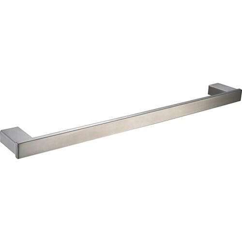 2016 Chrome Brushed SUS 304 Stainless Steel Single Towel Bar Square Towel Rack In The Bathroom Wall Mounted Towel Holder