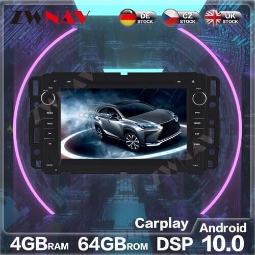 7" 2 Din GPS Navigation Android 10 Car Radio for GMC Yukon Sierra Acadia Tahoe 2007-2012 CD DVD Player IPS Screen 2Din Headunit