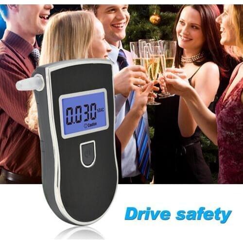 2019 Digital Alcohol Breath Tester Analyzer Breathalyzer LCD+ 5pcs Free additional mouthpiece Free Shipping Drop Shipping