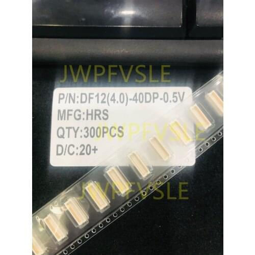 DF12(4.0)-40DP-0.5V 40 Position Connector Header, Outer Shroud Contacts Surface Mount Gold