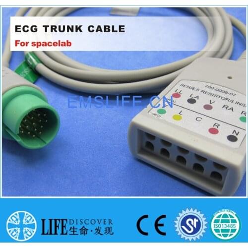 ECG 5-leads trunk cable For spacelab patient monitor