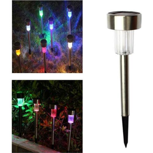 Solar Tube Lights Lawn Lights Stainless Steel Garden Lights LED Solar Lights Use for Garden Outdoor Lawn