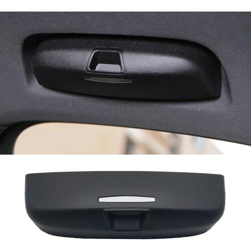Black Glasses Case for Car Roof Handle Refit Sunglasses Holder Glasses Box for Audi A3 8V A4 B8 B9 Q3 Q5