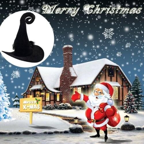 2021 Brand Hot Selling Halloween Witch Witcher Hat Party Costume Headdress Party Prom Props Cosplay Props Cosplay Party Hats