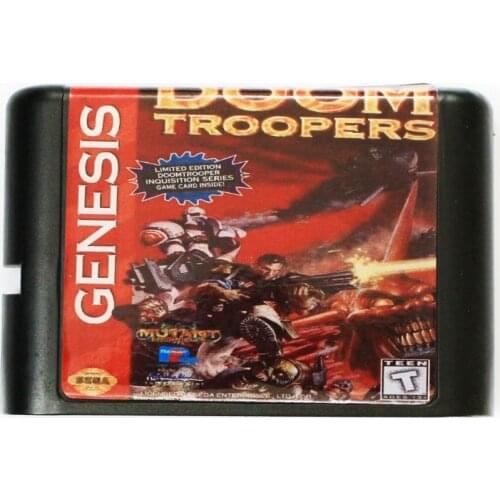 Doom Troopers 16 bit MD Game Card For Sega Mega Drive For SEGA Genesis