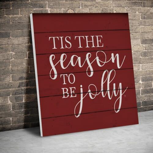 This The Season to be Jolly Christmas Canvas Paintings Wall Art Prints Posters Pictures Living Room Home Decor With Inner Frame
