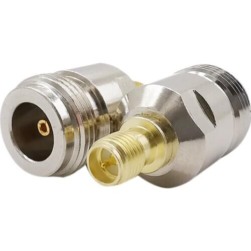 N Type N Female to RP SMA Female Jack RF Coaxial Adapter Straight N F/F Jack Converter Connector for Wireless Router Antennas