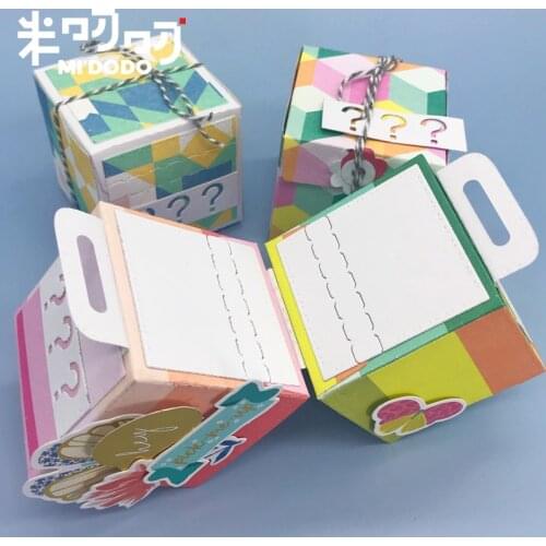 Mystery Prize Cutting Dies Small Size 2020 for Scrapbooking Gift Surprise Gift Box Photo Album Midodo New Metal Cutting Dies