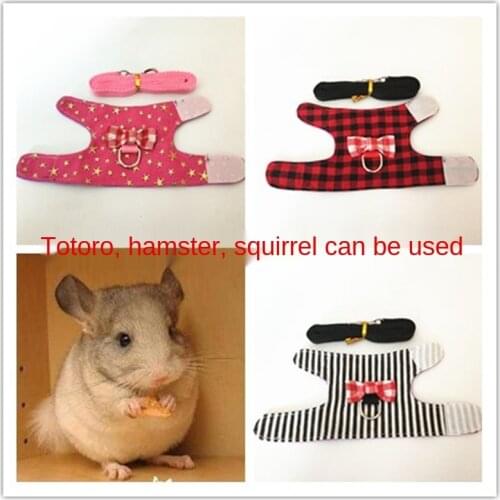 Little pet chest strap chinchilla traction rope hamster clothing ferret rope squirrel chest strap Dutch pig out rope