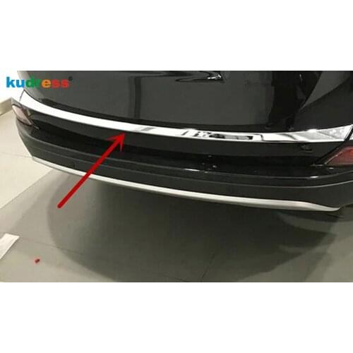 For Toyota RAV4 RAV 4 2016 2017 ABS Chrome Rear Trunk Lid Cover Trim Tail Gate Garnish Moulding Strip Car Styling Accessories