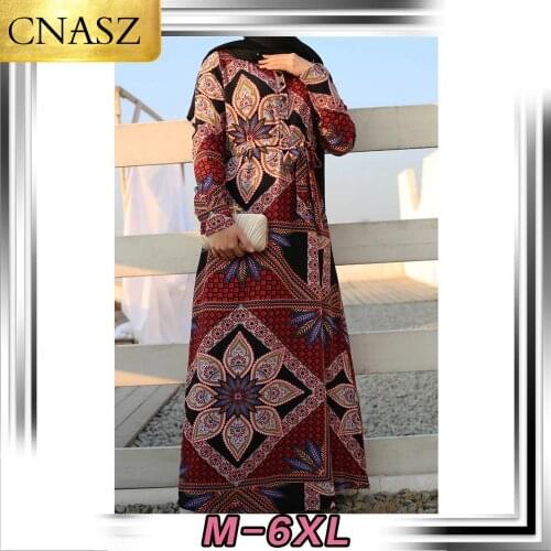2020 Latest Arab Ladies Dubai Islamic Abaya Cherry Print Chiffon Detailed Kaftan Muslim Dress For Women Elegant Plus Size Dress