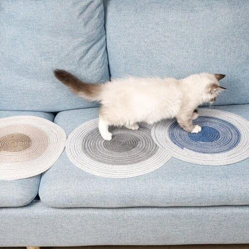 New Pet Supplies Cat Scratching Board Handmade Ramie Mat Cat Claw Pad Cat Toy Cat Mat Pet Products