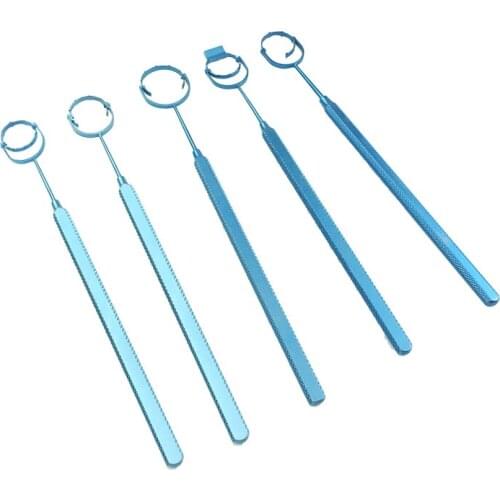 Ophthalmic Titanium Swivel Head with 16mm Fine Thomton Fixation Ring Tweezer Ophthalmic Forceps Instrument Ophthalmic