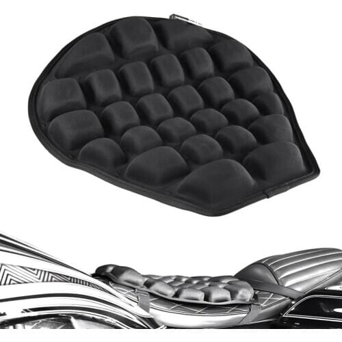 Motorcycle Air Seat Cushion Pressure Relief Ride Seat Cushion TPU Water-Fillable Seat Pad for Cruiser Touring Saddles