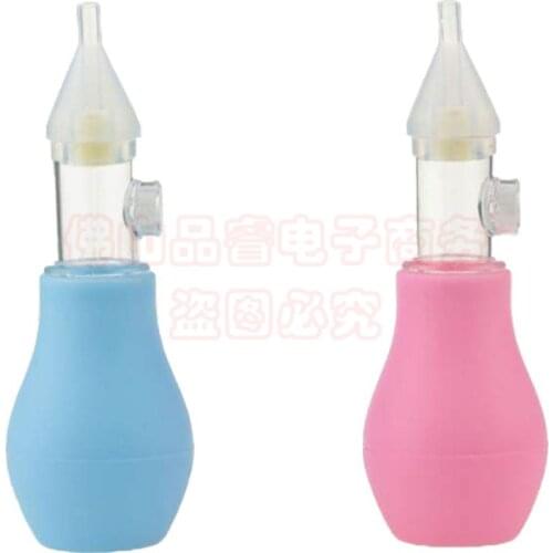 Manual silicone nasal aspirator Nasal aspirator pump type Baby nasal aspirator Clean the nasal cavity