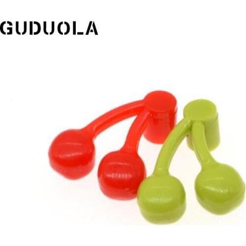 Guduola Special Brick Minifig Food Cherry 18660/22667 MOC Building Block Assemble Particles Educational Toys 40pcs/lot