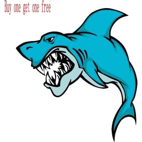 Angry Shark Sticker Vinyl Ship Fishing Vinyl Car Laptop Decal Decor Accessories Car Accessories Marine Life