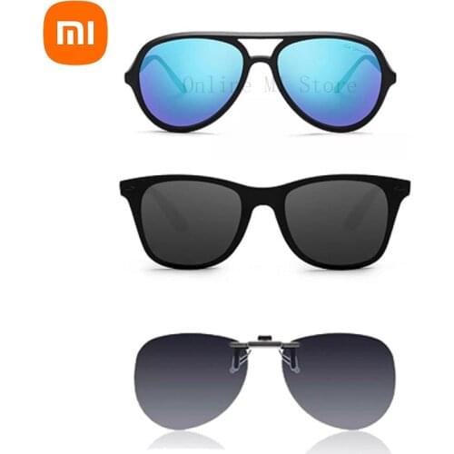 Xiaomi TS Fashion Human Traveler Sunglasses TAC Polarized Lens UV Protection for Driving/Travel Men Women Clip Sunglasses