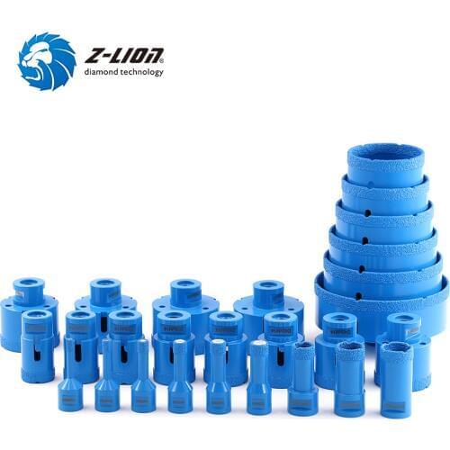 Z-LION Vacuum Brazed Diamond Drilling Core Bit With m14 Thread Granite Marble Ceramic Hole Saw Dry Wet Use For Angle Grinder 1PC