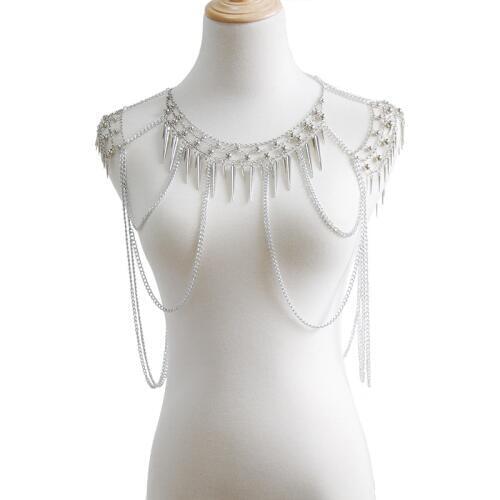 Sexy Shoulder chain Necklace Women Multi Layered necklace women Accessories Shoulders Fashion 2018