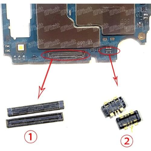 10pcs/lot For Samsung Galaxy A30S A307F A307 A307FN LCD Display FPC / USB Charger Charging Plug / Battery FPC Connector Contact