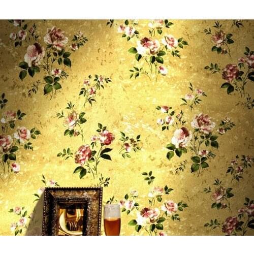 10MX53CM Luxury Reflective Floral Gold Silver Foil Wallpaper PVC Metallic Wallpaper Waterproof for Living Room Bar Hotel Decor