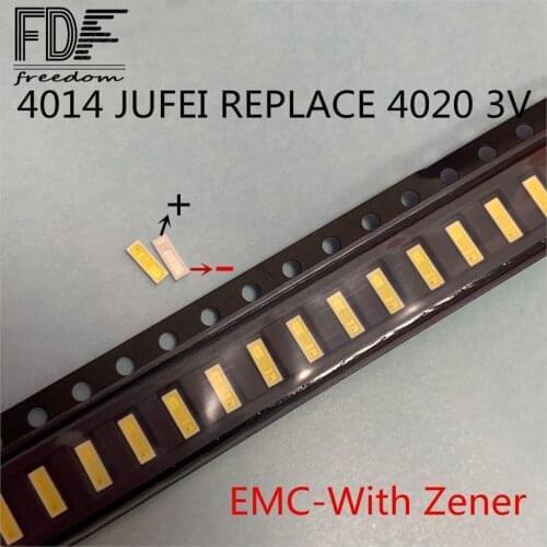 200PCS JUFEI SEOUL LED Backlight 0.3W 0.5W 1W 3V 6V 4014 4020 Cool white NEW 90MA EMC PCT for TV Application 01.JT.CB414BF-BC
