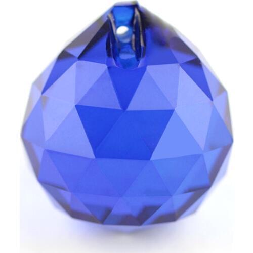 4PCS/Lot, Dark Blue Color, 40mm Crystal Faceted Ball,Crystal Chandelier Ball Parts For Wedding Products ,X-MAS Decoration