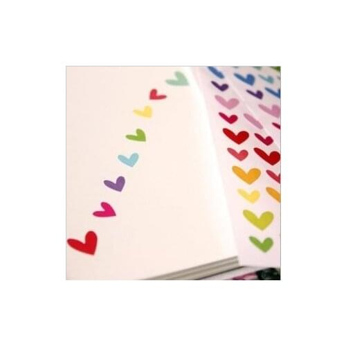 6 pcs/lot Funny Stickers Color Seal Millenum Multicolour Love Five-pointed Star Children Gift Stationery Supplies