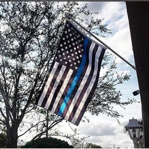 90*150cm BlueLine usa Police Flags, Thin Blue Line USA Flag ,White And Blue American Flag With Brass Grommets