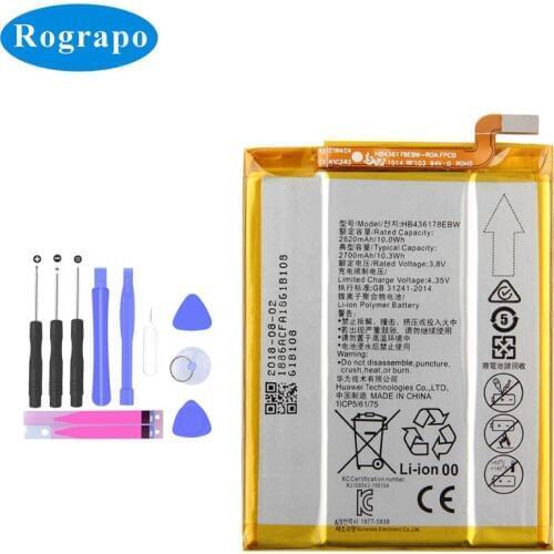 2700mAh HB436178EBW Battery For HUAWEI Mate S CRR-CL00 CRR-UL00 Baterij Bateria Batterie Original Mobile Phone Batteries