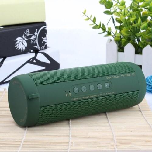 Bluetooth Speaker Bass with led Flashlight Waterproof Portable Outdoor Wireless Column Loudspeaker Support TF Card FM Radio