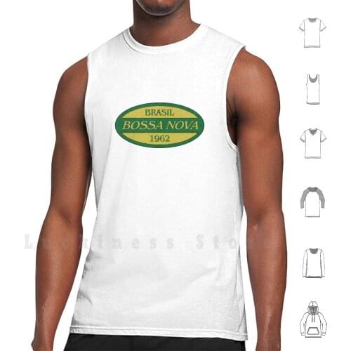 Brasil Bossa Nova 1962 Tank Tops Vest 100% Cotton Brasil Brasilia Bossa Nova Latino Samba Salsa Latin Dance Vintage