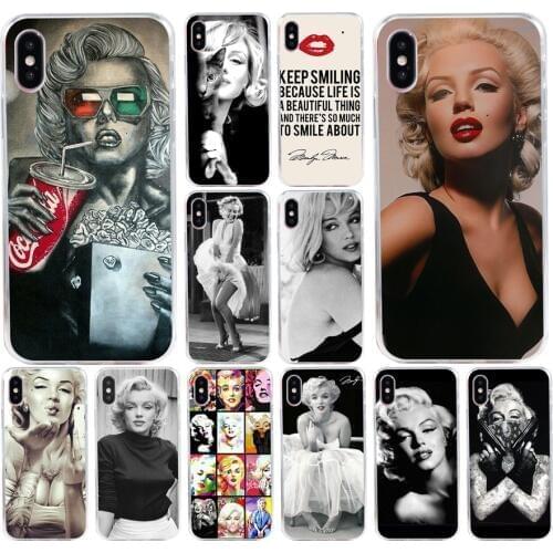 158H Marilyn Monroe With a Cat and friend Soft Silicone Tpu Cover phone Case for iphone 5 5s se X XR XS Max case